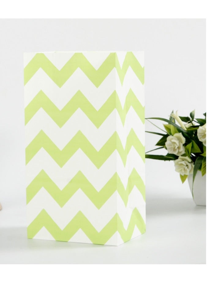 20 Pack Colorful Paper Bag Gift Bag with Thank You Sticker for Kids Party Birthday Sweet Goodie Candy Bakery (With Sealing Stickers) - Image 4