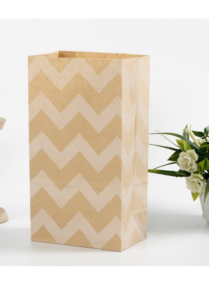 20 Pack Colorful Paper Bag Gift Bag with Thank You Sticker for Kids Party Birthday Sweet Goodie Candy Bakery (With Sealing Stickers) - Image 3