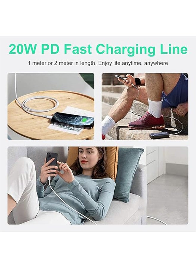An - iPhone USB-C to Lightning Cable, Fast Charger Cable, with iPhone 14 Pro Max/14/13/12/11 Pro/X/XS/XR/8 Plus - 1 Meter - Image 1