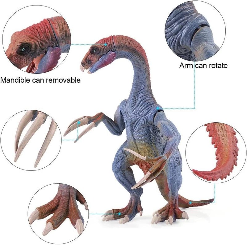 ZODZE Realistic T Rex Dinosaur Animal Figure for Kids Real Textured Dinosaurs Toy (Therizinosaurs(48F)) - Image 5