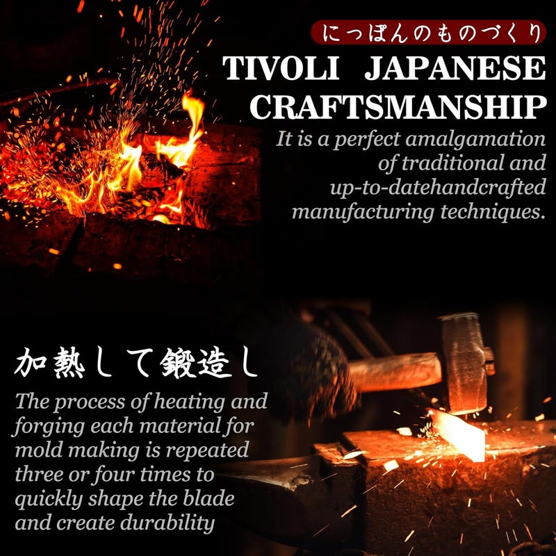 Tivoli Ulu Knife with Sheath – Full Tang Rosewood Handle, Gift-Ready Box, Viking-Style Cleaver & Pizza Cutter for Meat, Herbs, and Outdoor Cooking –A Christmas Gift for Men and Women - Image 2