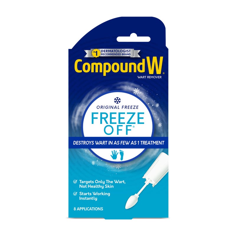 Compound W Freeze Off Wart Remover, Wart Removal System for Removing Common & Plantar Warts, 8 Applications - Image 1