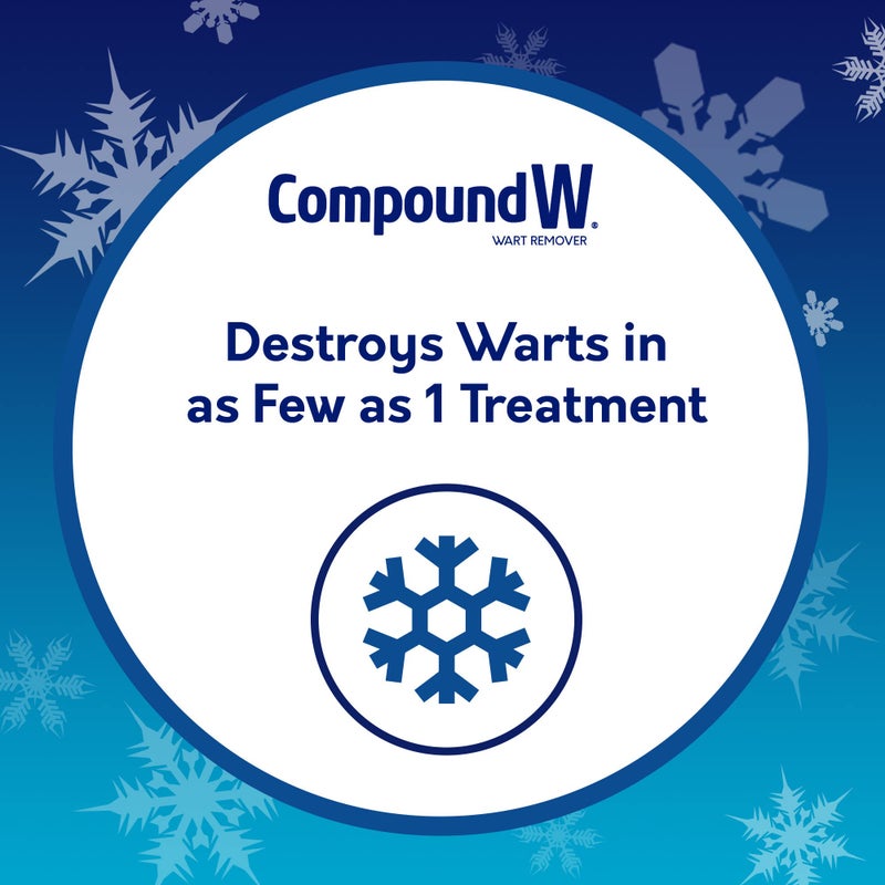Compound W Freeze Off Wart Remover, Wart Removal System for Removing Common & Plantar Warts, 8 Applications - Image 2