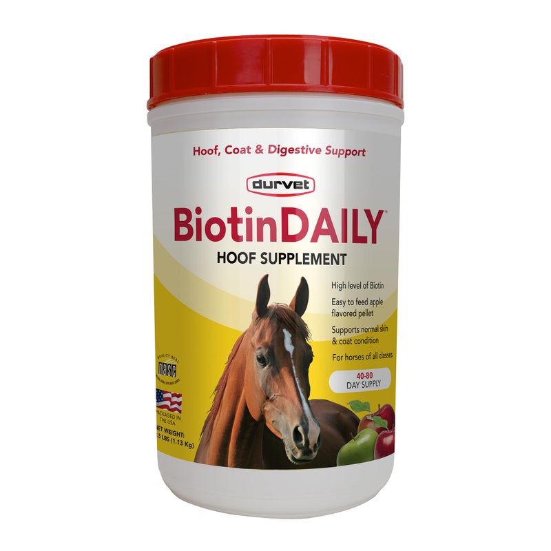 Durvet 01 0027 Biotin Daily Horse Hoof Care, 2.5 lb - Image 1