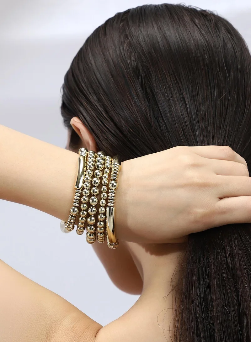 SOHI  Alamkara Multi-Layer Artificial Bracelet Jewellery for Women | Best Price UAE
