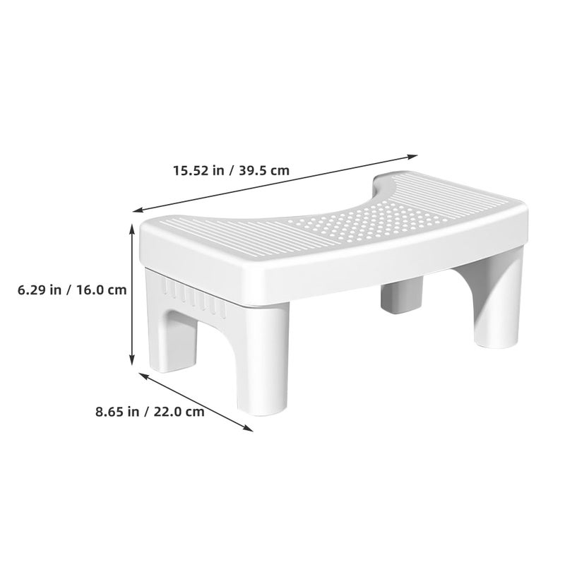 Squatting Toilet Stool Poop Stool Sturdy Potty Stool Bathroom Stool Non- Toilet Stool Squat Pooping Foot Step Stool for Adult Seniors Kids - Image 3