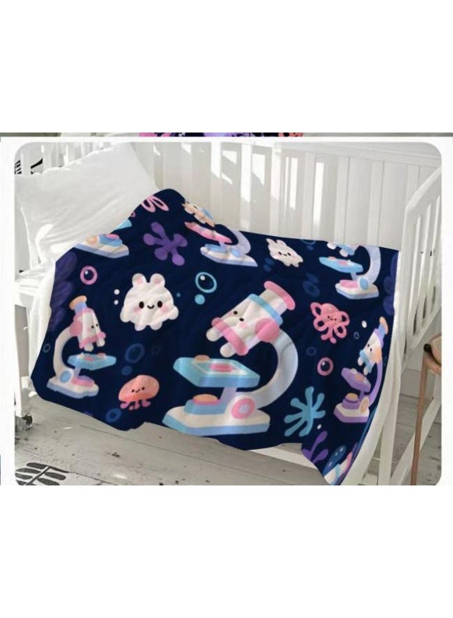 عام بطانية رقيقة من الفانيلا (دافئة ومريحة، ومناسبة للنوم واستخدام الألعاب وإزالة الغبار ومقاومة للرمل) 150 سم * 200 سم - 1167 - Image 3