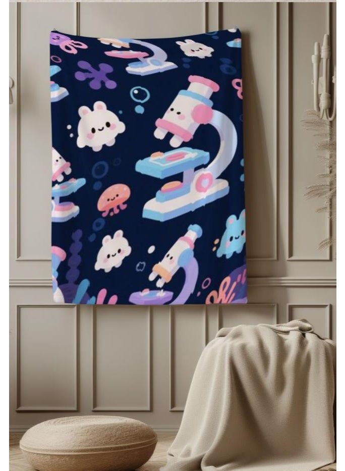 عام بطانية رقيقة من الفانيلا (دافئة ومريحة، ومناسبة للنوم واستخدام الألعاب وإزالة الغبار ومقاومة للرمل) 150 سم * 200 سم - 1167 - Image 4