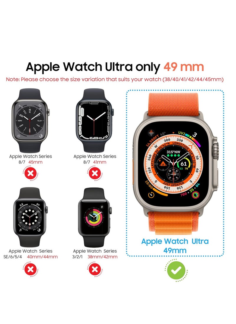 Aookay - [2 Pack] For Apple Watch Ultra 2/Ultra 49mm Privacy Screen Protector Case, [Anti-Peeping] Ultra-Thin Tempered Glass Case Cover for Apple Watch Ultra 2/Ultra 49mm - Image 1