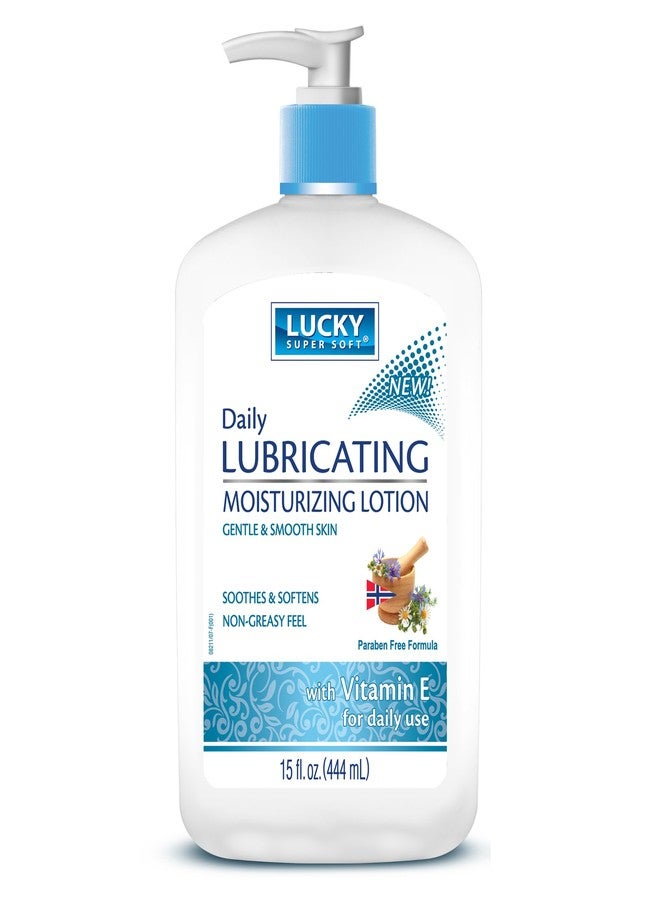 Lucky Super Soft Lubricating Lotion Vitamin E, 15 Fluid Ounce (Model: Lucky Super Soft Lotion 15oz Vitamin E) - Image 1