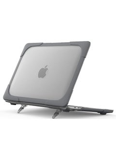 erorex MacBook Pro 13 Inch 2023 M2, 2022 2020 M1 A2338/ A2289/ A2251, Heavy Duty Hard Shell Case with Dual Layer Protective Cover and Kickstand for MacBook Pro 13-inch -Grey  - Image 1