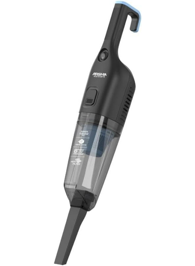 Arshia 4-in-1 Vacuum Cleaner with Mop, Black and Blue, VC272-3914 - Image 2