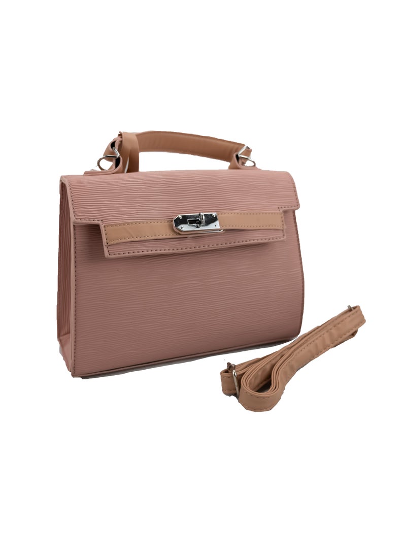 Kelly Pu Leather Women Brown Leather Handbag Shoulder Bag Popular Casual Women Bag - Image 2