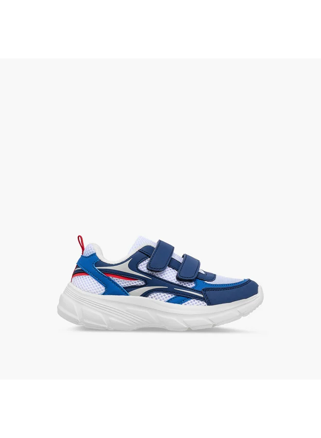 LBL by Shoexpress Boys Panelled Sneakers with Hook and Loop Closure