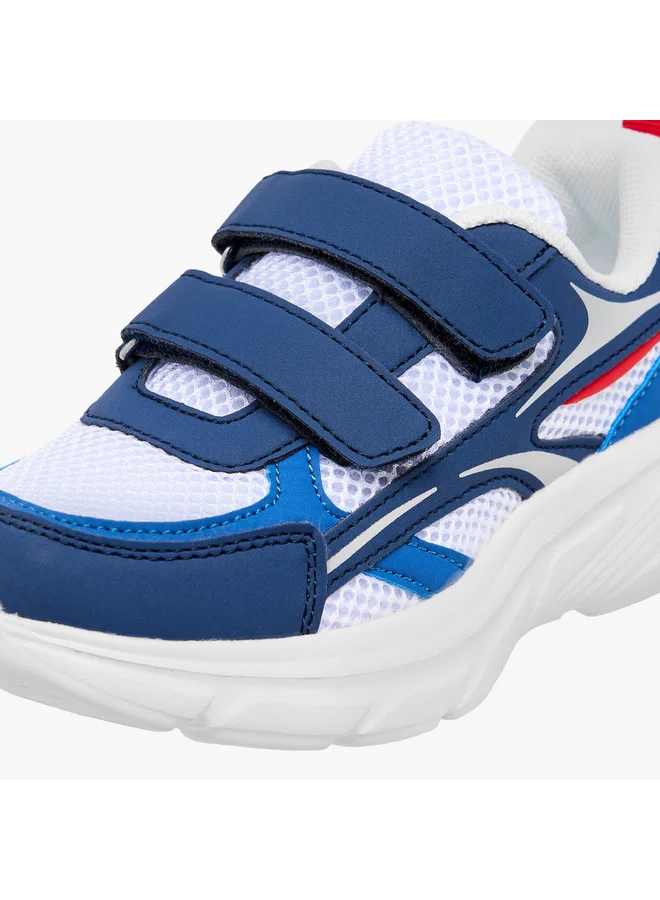 LBL by Shoexpress Boys Panelled Sneakers with Hook and Loop Closure