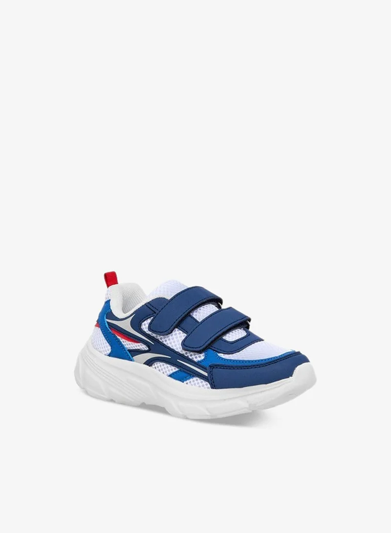 LBL by Shoexpress Boys Panelled Sneakers with Hook and Loop Closure