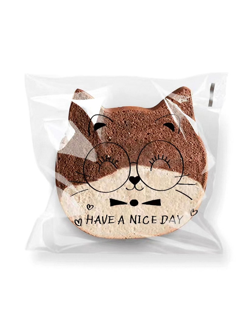 Super affordable! 100PCS bread packaging bags, wedding candy bags, toasted bread bags, biscuit bags, dessert bags, storage bags, transparent food packaging and storage bags, environmentally friendly - Image 3