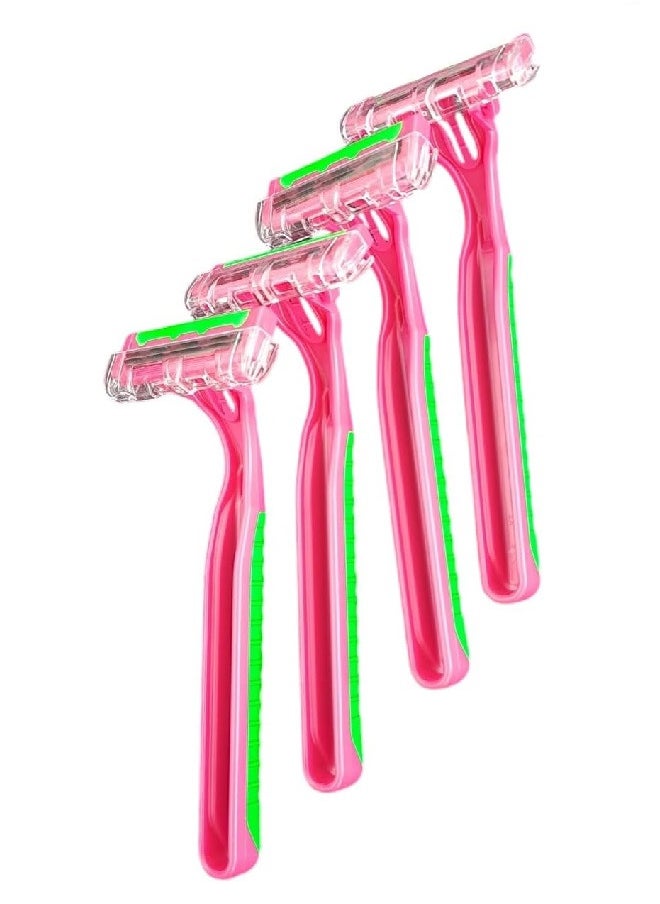 Women's Razor with Moving Head and Aloe Vera Gel Bar - 4 Pieces