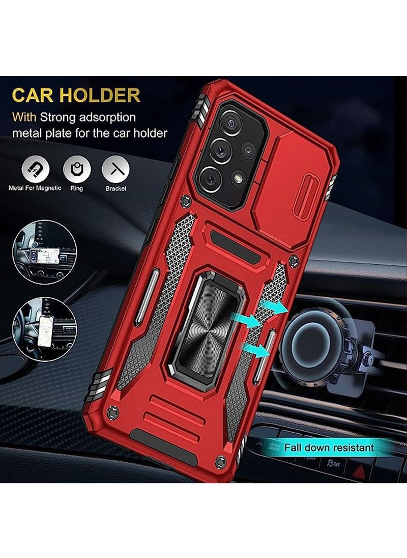 Galaxy A73 5G Case Cover with Stand Kickstand Ring and Camera Cover Protector, Military Grade Shockproof Protective Cover for Samsung Galaxy A73 - pzsku/Z0D626F7F1D2CFACA3CA8Z/45/_/1721119011/15ee8d3b-2555-455b-ac33-b1a5d7f2fe56