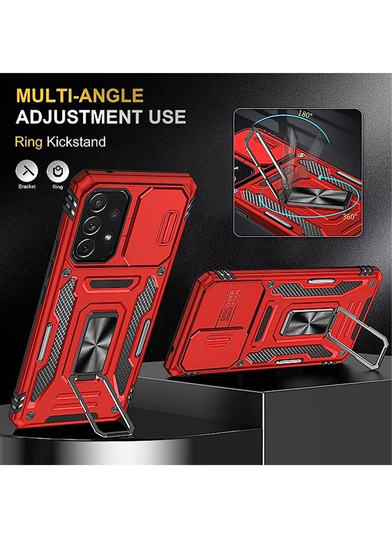 Galaxy A73 5G Case Cover with Stand Kickstand Ring and Camera Cover Protector, Military Grade Shockproof Protective Cover for Samsung Galaxy A73 - pzsku/Z0D626F7F1D2CFACA3CA8Z/45/_/1721119014/e18d1b2e-d775-482b-9273-2bd279c3a8a6