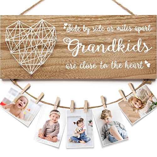 Asoulin Best Grandma Gifts Christmas Gifts for Grandma Picture Frame, Birthday Gift for Nana from Grandchildren Granddaughter Grandson, Grandkids Photo Holder Grandpa Gigi Nana Gift for Thanksgiving - Image 1