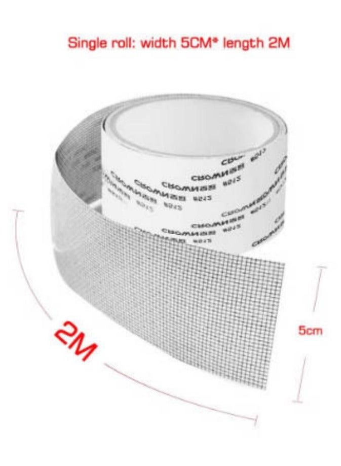 Screen Repair Tape Mosquito Net Repair Tape Self Adhesive Screen Fiberglass Mesh Patch Repair Waterproof Screen Patch Repair for Window and Door Screen Repair Anti-Mosquito - Image 2
