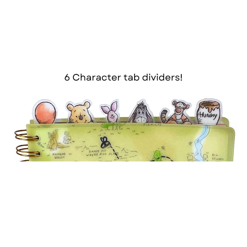 Innovative Designs Disney Winnie The Pooh Tab Journal Notebook, Spiral Bound, 144 Lined Pages, 8 x 7 inches - Image 2