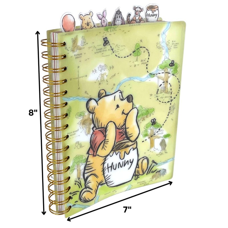 Innovative Designs Disney Winnie The Pooh Tab Journal Notebook, Spiral Bound, 144 Lined Pages, 8 x 7 inches - Image 5