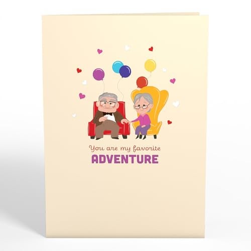Lovepop Everyday Pop-Up Card for Her and Him - 3D Disney & Pixar Greeting Cards for Boys, Girls, Men, Women - My Favorite Adventure - 5" x 7" Up House Card - Blank Notecard & Envelope Included - Image 3