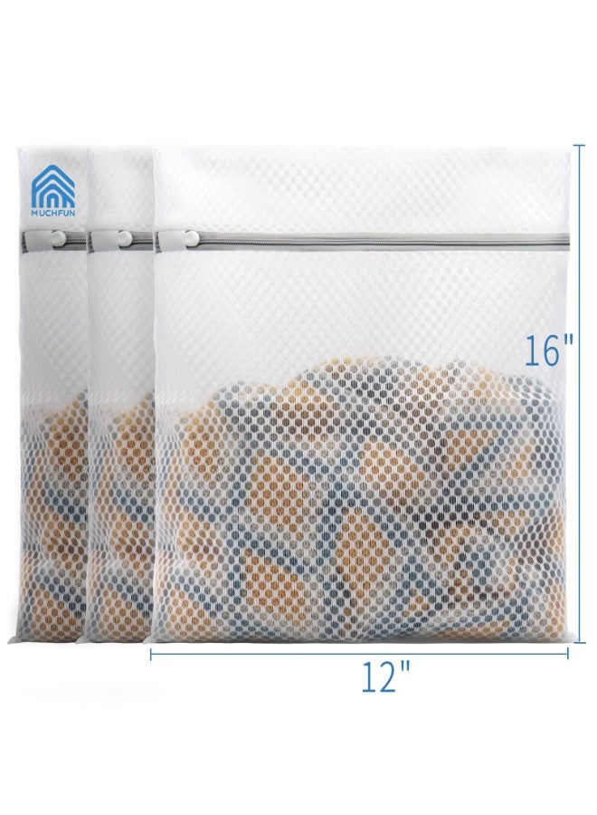Andeya 3PCs دائمة عسل شبكة حقائب الغسيل للطعام الحلوس 12 × 16 بوصة - Image 4