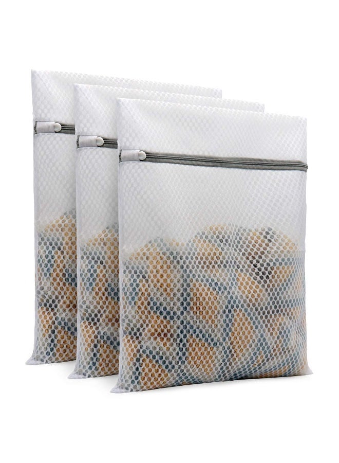 Andeya 3PCs دائمة عسل شبكة حقائب الغسيل للطعام الحلوس 12 × 16 بوصة - Image 1