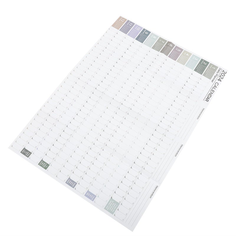 2024 Creative Soft Color Wall Calendar for Home Office Monthly Planner - Image 2