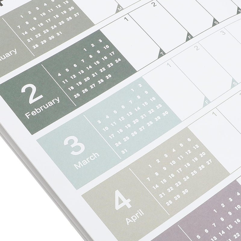 2024 Creative Soft Color Wall Calendar for Home Office Monthly Planner - Image 4