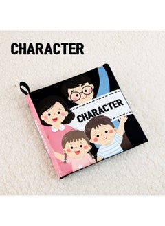 Generic Products Listed Black And White Cognitive Cloth Baby Can't Tear Bite Books Baby Enlightenment Early Education Toys-Color:character (English Version)]  - Image 1