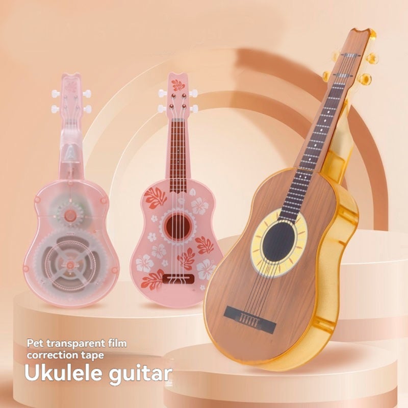 Correction Tape: 20M Large Capacity - Smooth Jam-Free Guitar-Shaped Correction Tape for Students and Music Lovers - Image 5