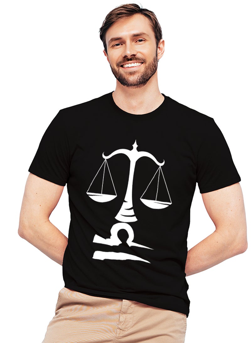 Fashion World Cotton T-shirt Printed with High-quality Libra  - Image 1
