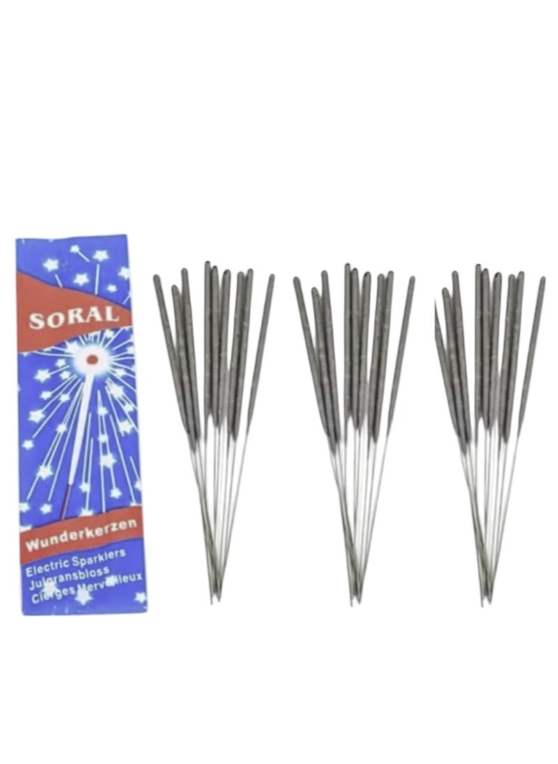 SORAL Stars Sparkling Candles Set Of 30  - Image 1