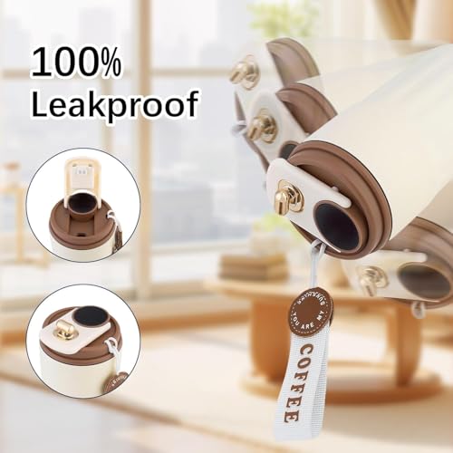 Yagzon Coffee Mug Cup with Insulated Vacuum Thermal, Non-Slip Protective Cover 12 Hours Vacuum Insulation-460 ml 316 Stainless Steel, Leak-Proof Travel Mug with Lid - Image 5