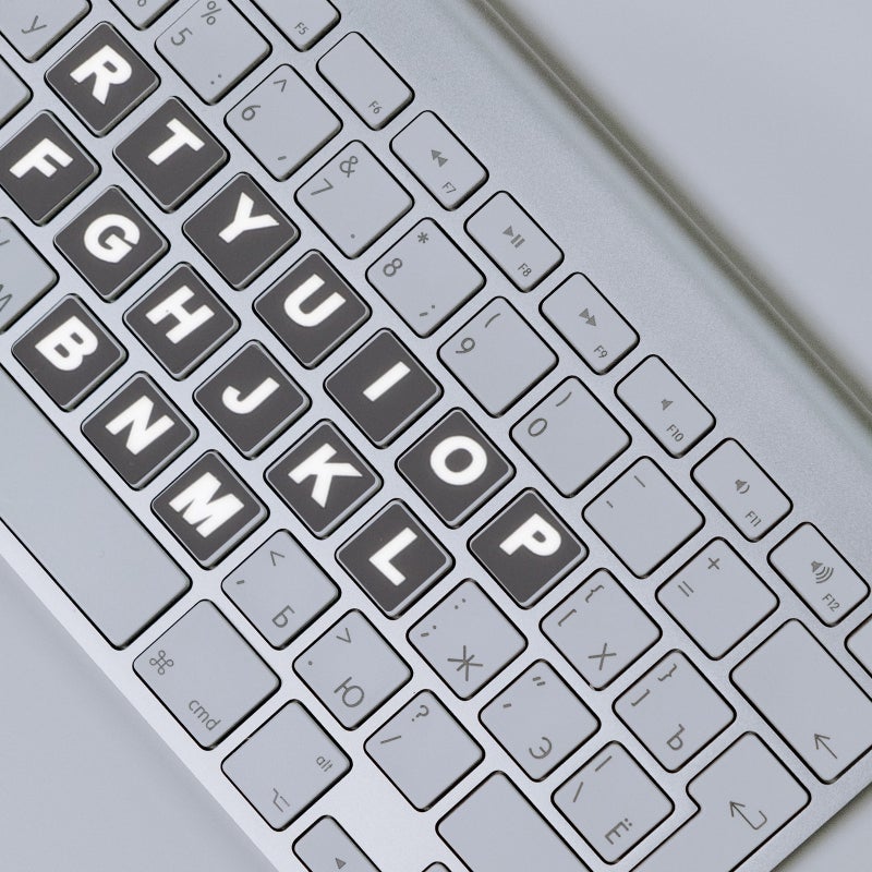 📦 طقم كامل من ملصقات لوحة مفاتيح الكمبيوتر بتصميم عالي الجودة - Image 1