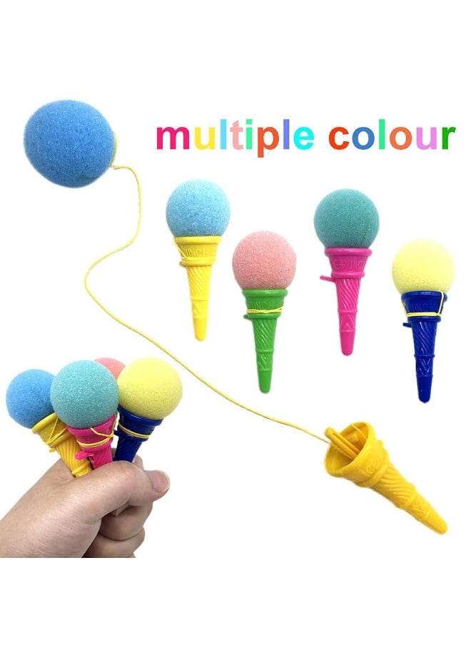 Meirrnyyu 24 Pcs 4inch Ice Cream Foam Ball Launcher,Mini Ice Cream Cone Shooter Toys for Kids,Children,Carnival Prize,Party Favors  - Image 2