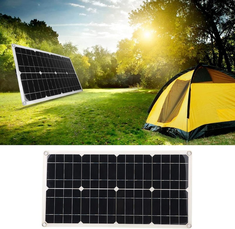 cheekyglo Solar Panel Flexible Monocrystalline Solar Panel Kit, 25w Dual 5V Car Battery Charger Controller Solar Panel Charging Device for Power Stations Outdoor Camping - Image 5