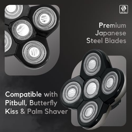 Skull Shaver Forte Replacement Blade - High-Performance Shaving Blade - Waterproof Electric Razor Blade - Wet & Dry Use - Compatible with Pitbull, Palm & Butterfly - Image 4
