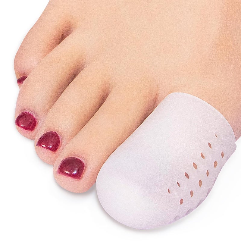 Niupiour Gel Big Toe Protectors 14 Packs of Breathable Big Toe Caps Silicone Toe Covers for Big Toe Calluses Blisters Hammer Toe Provide Pain Relief from Missing or Ingrown Toenails