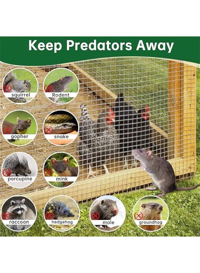 Arabest Amagabeli Hardware Cloth 1/2 inch 48inx50ft 19 Gauge Chicken Wire Hot-Dipped Galvanized After Welding Welded Wire Fencing Mesh Roll Garden Plant Support Poultry Netting Rabbit Cage Snake Gopher Fence - Image 4