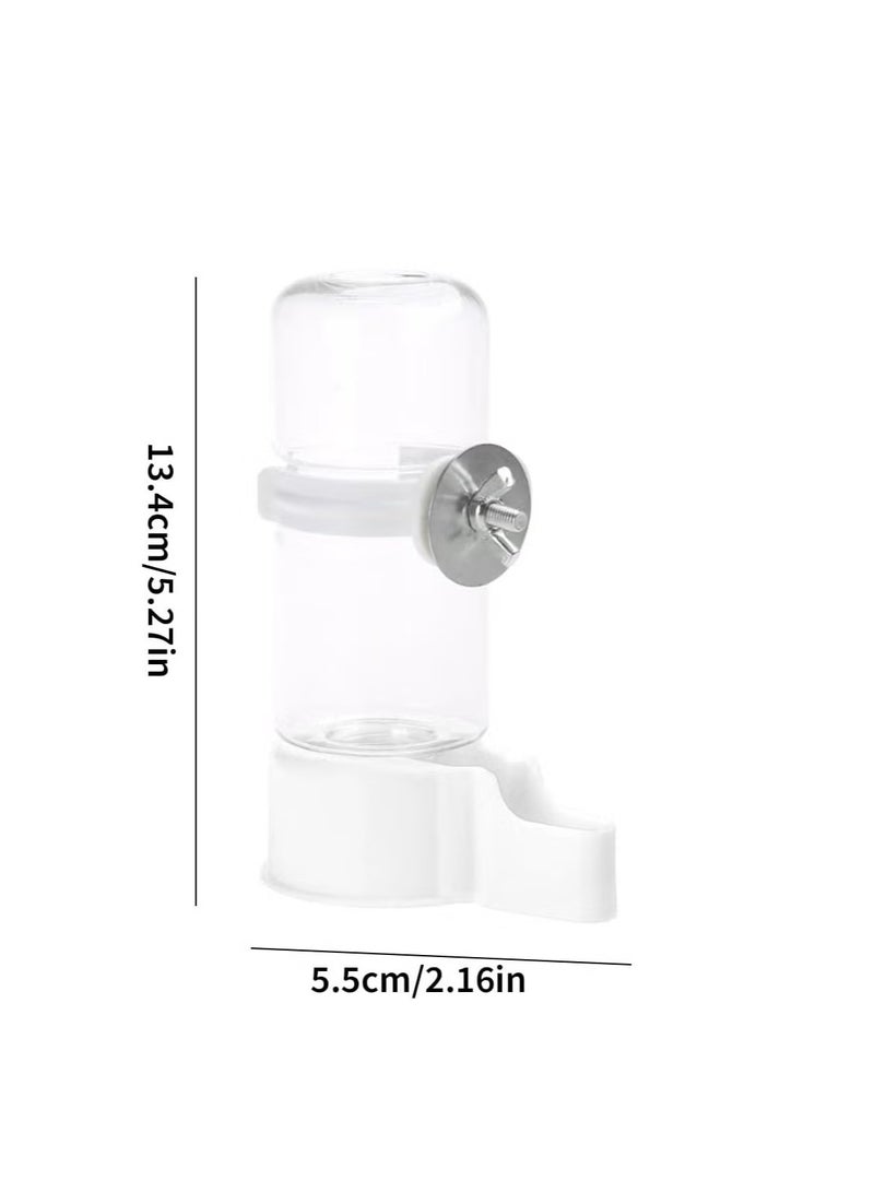 2 Pcs Bird Water Feeder,140ML Automatic Bird Water Food Dispenser Bird Water Bottle Drinker Bird Cage Accessories for Parrot Budgie Cockatiel Parakeet Lovebirds - Image 4