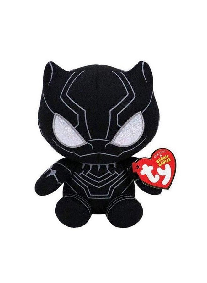 Ty Marvel Avengers Black Panther Regular, Licensed Squishy Beanie Baby Soft Plush Toys, Collectible Cuddly Stuffed Teddy 