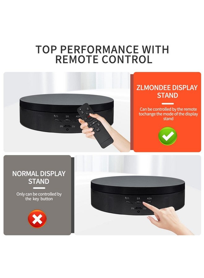 ZLMONDEE Remote Control Rotating Display Stand, 5.74inch/22Lbs Load Turner Cup Platform, 360 Rotating Turntable, Tumbler Making Supplies Spinner for Epoxy Glitter Tumbler,Photography - Image 2