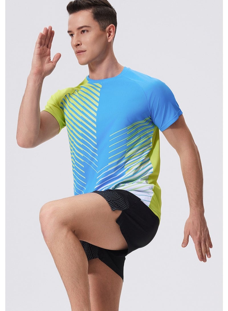 luluesses Men's quick-drying short-sleeved fitness basketball tops  - Image 5