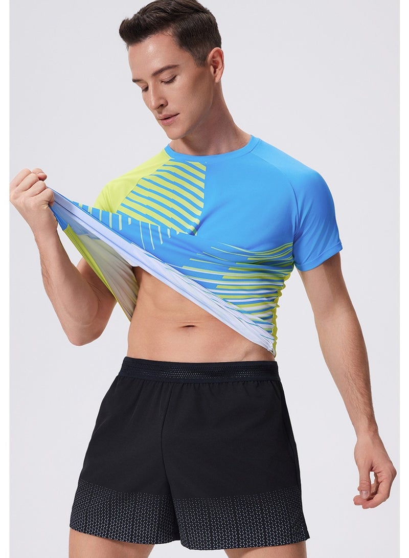 luluesses Men's quick-drying short-sleeved fitness basketball tops  - Image 3
