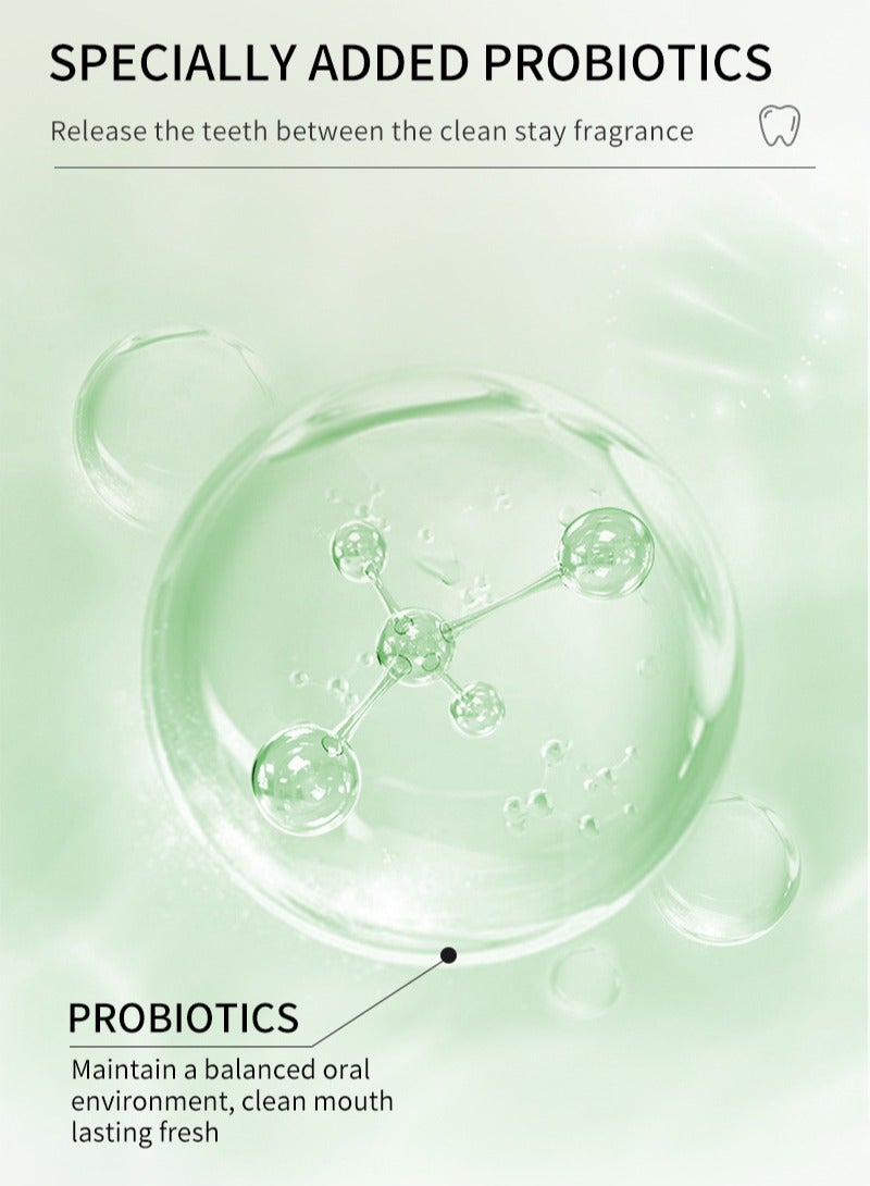 Siruini Cool Mint Flavour Probiotics Oral Rinse Mouthwash 500ml - Image 2